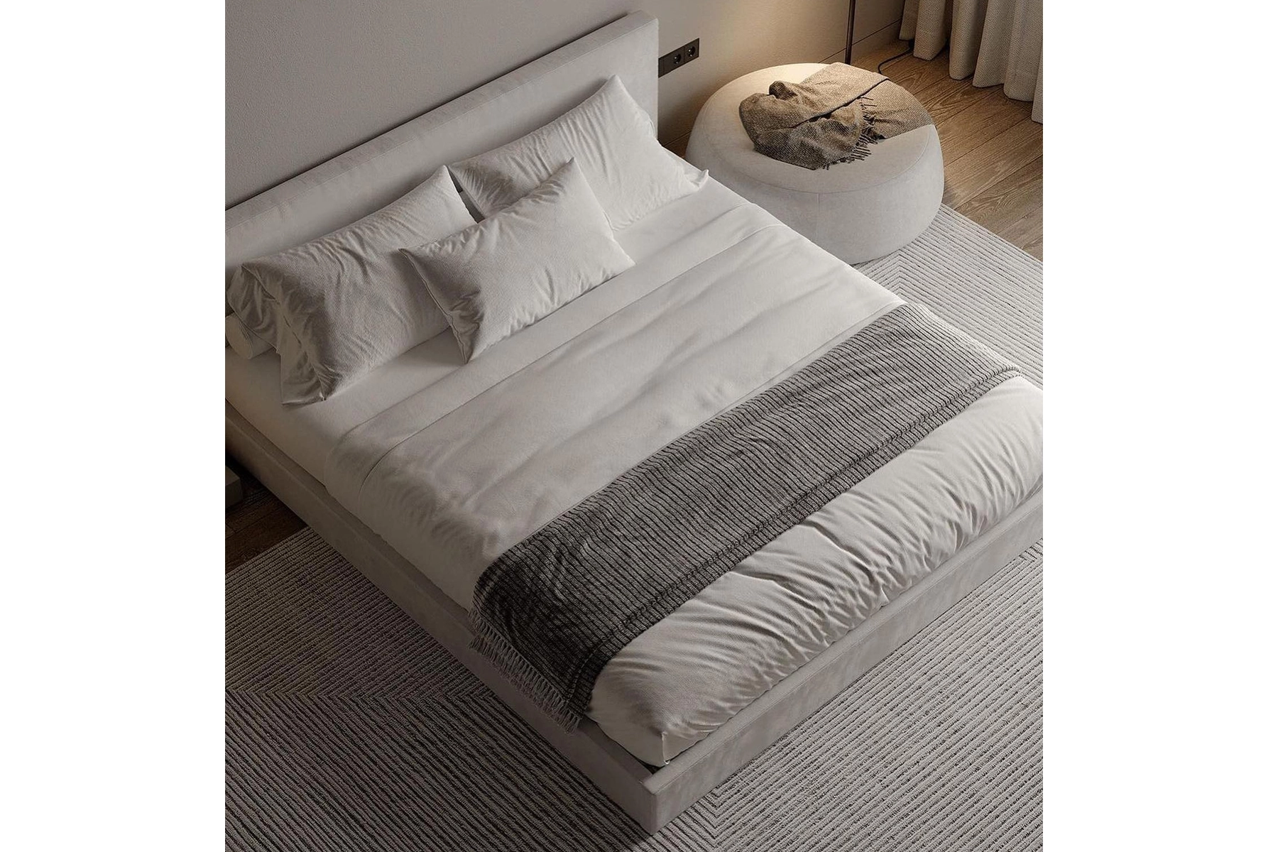 Kumaş alçak yatak modelleri 2024